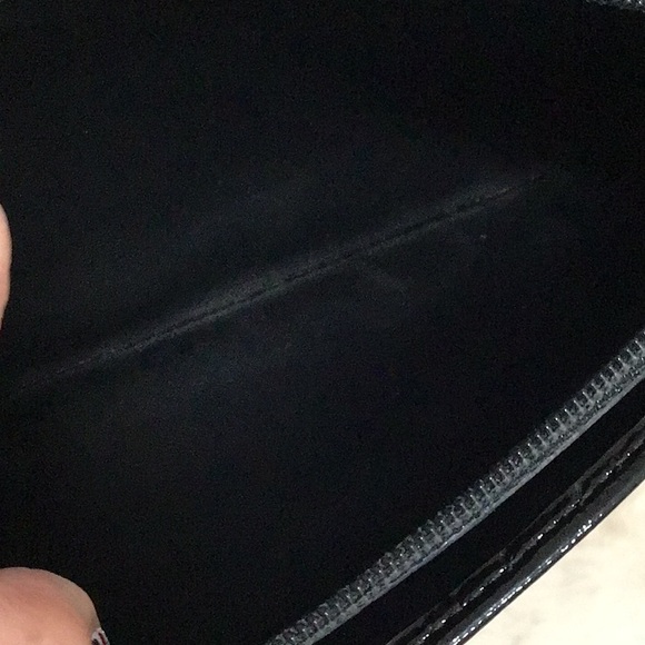 CARTIER Happy Birthday Patent Leather Embossed Black Long Wallet Women’s EUC - Picture 13 of 14